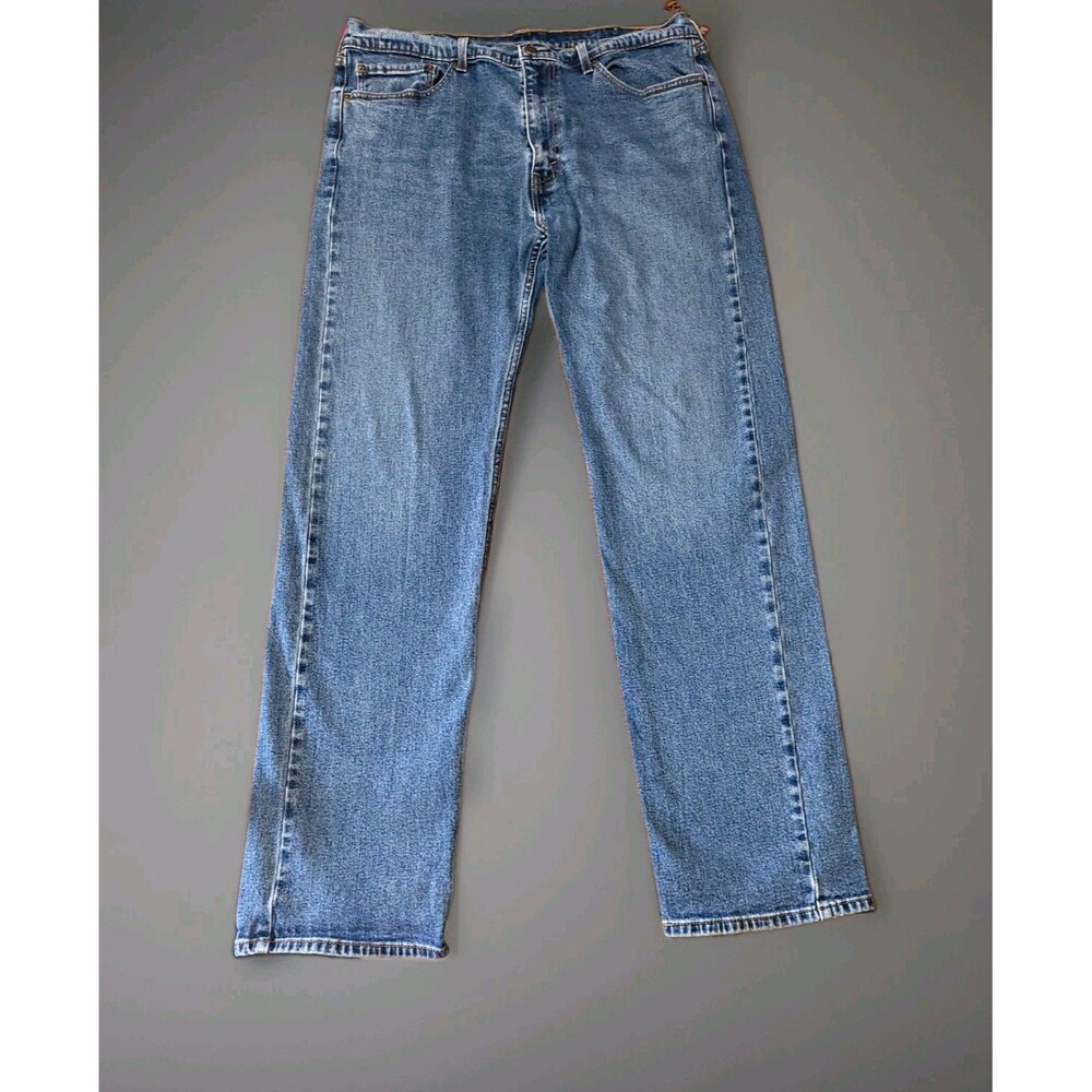 Levi's 505 Regular Fit Jeans Medium Wash Mens Size 38x34 Measures 38x33